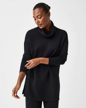 Spanx AirEssentials Turtleneck Tunic Black | FYCNEDR-40