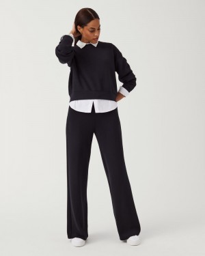 Spanx AirEssentials Wide Leg Pant Black | GWVEYNQ-57