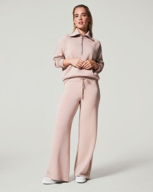 Spanx AirEssentials Wide Leg Pant Pink | CKHPQFI-26