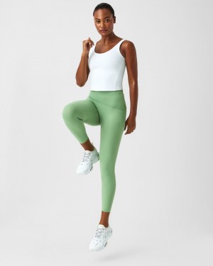 Spanx Booty Boost® Active 7/8 Leggings Green | RMEWYXP-02