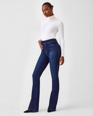 Spanx Flare Jeans Midnight Shade | EGIDQRT-36