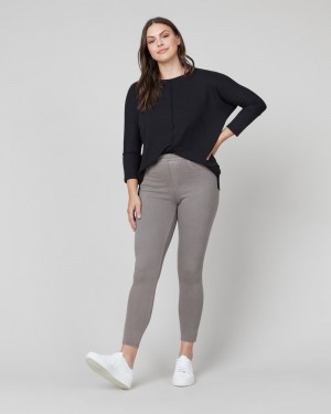 Spanx Jean-ish® Ankle Leggings Grey Brown | RKVDCUI-36