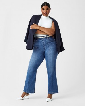 Spanx Kick Flare Jeans Indigo | BKYPFHX-28