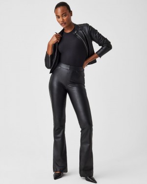 Spanx Leather-Like Flare Pant Black | MSRXTPZ-90