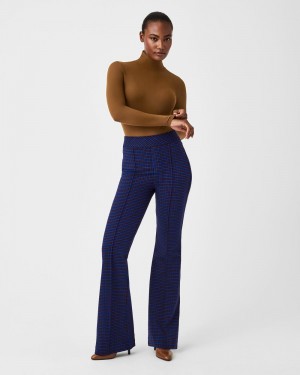 Spanx The Perfect Pant, Hi-Rise Flare Blue / Brown | XRBFLOS-19