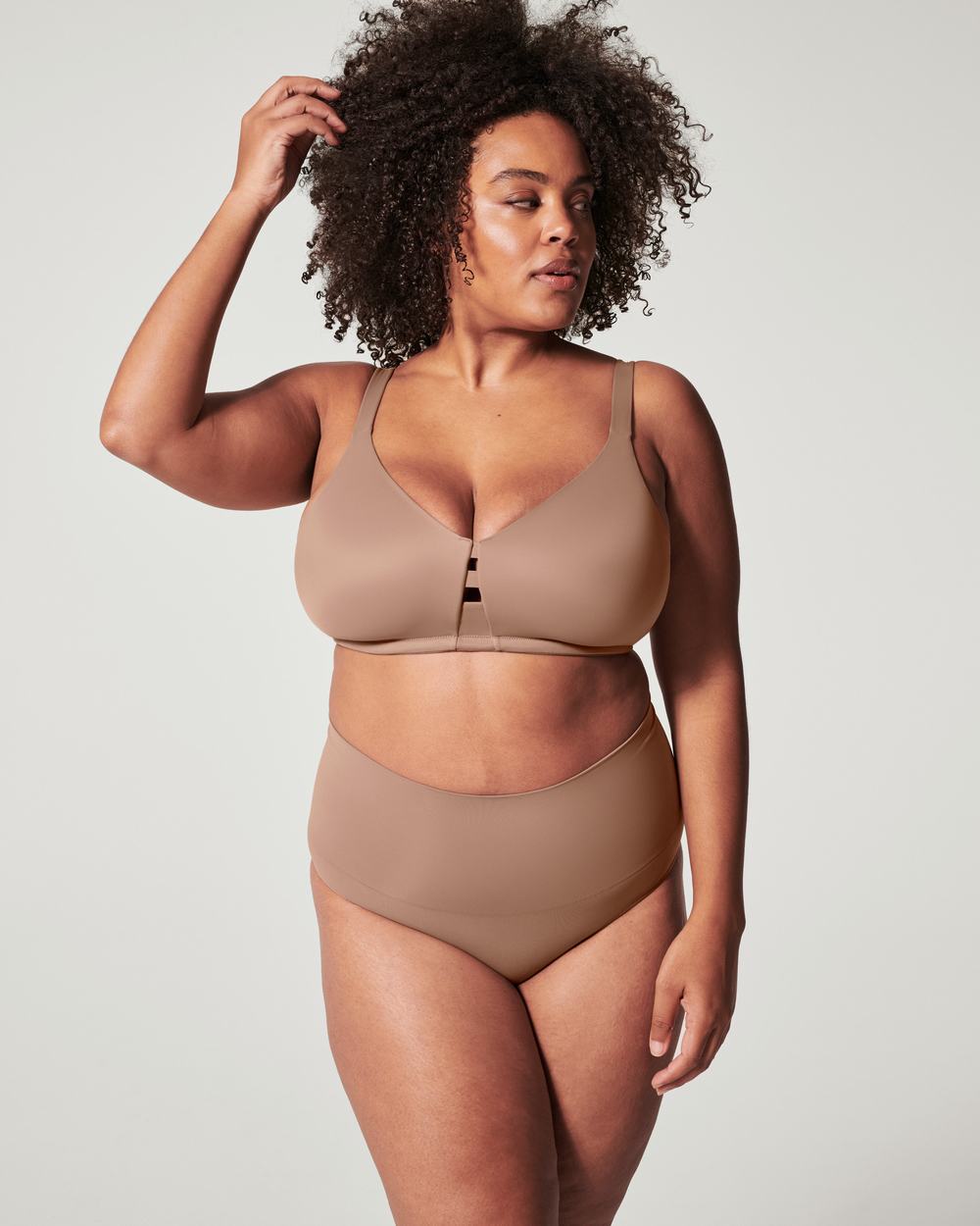 Spanx Low Profile Wireless Minimizer Bra Cafe Au Lait | RPBQIDS-75