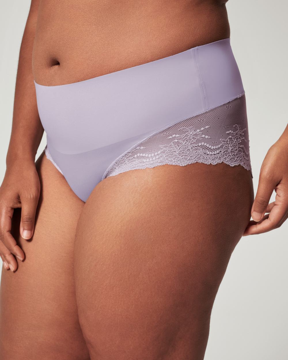 Spanx Undie-tectable® Lace Hi-Hipster Panty Light Purple | SQPJZFB-32