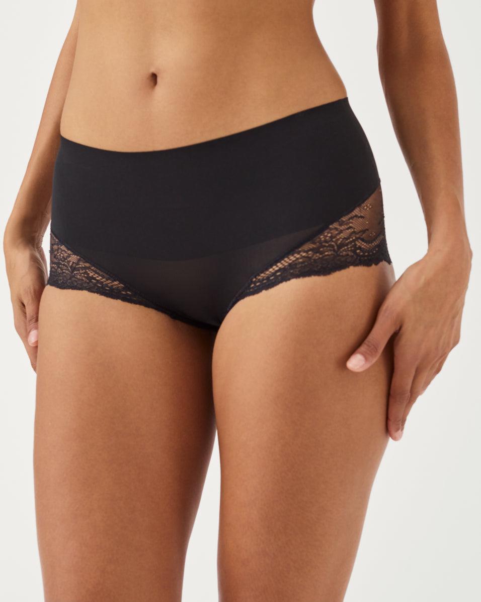 Spanx Undie-tectable® Lace Hi-Hipster Panty Black | FDENCWK-29