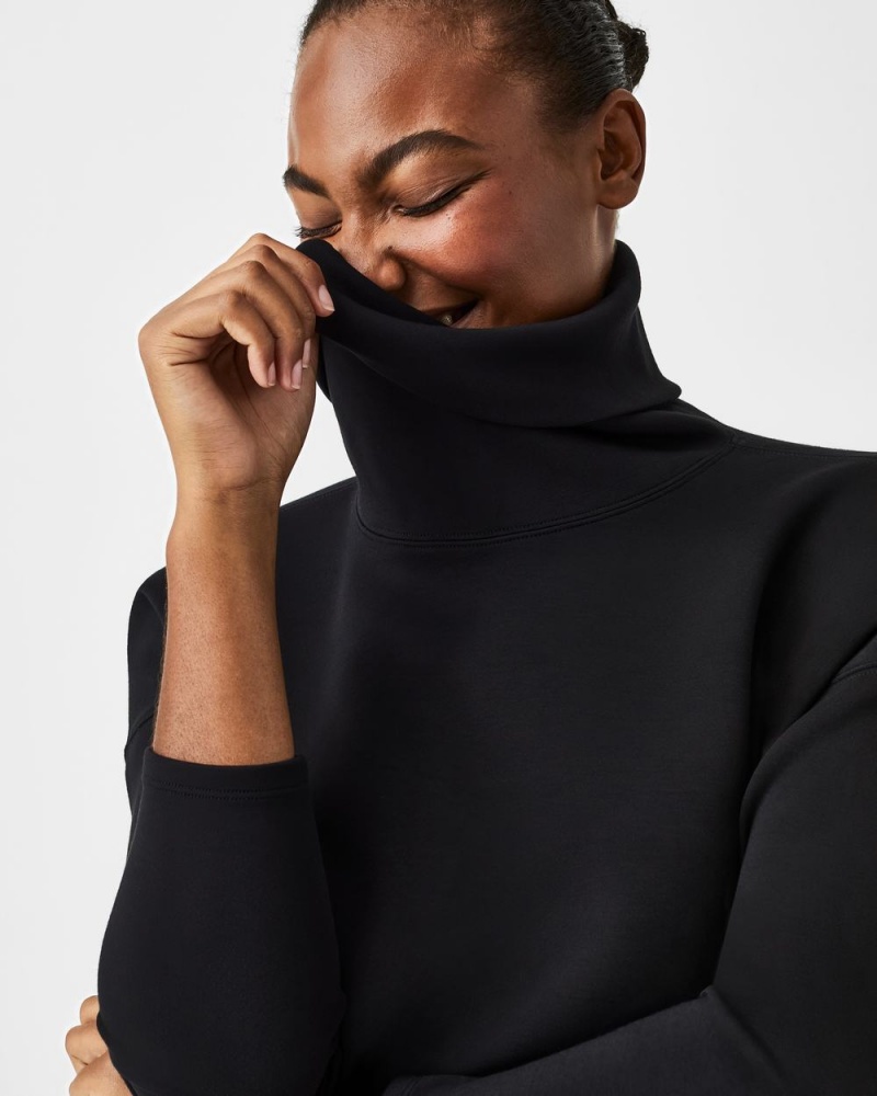 Spanx AirEssentials Turtleneck Tunic Black | FYCNEDR-40