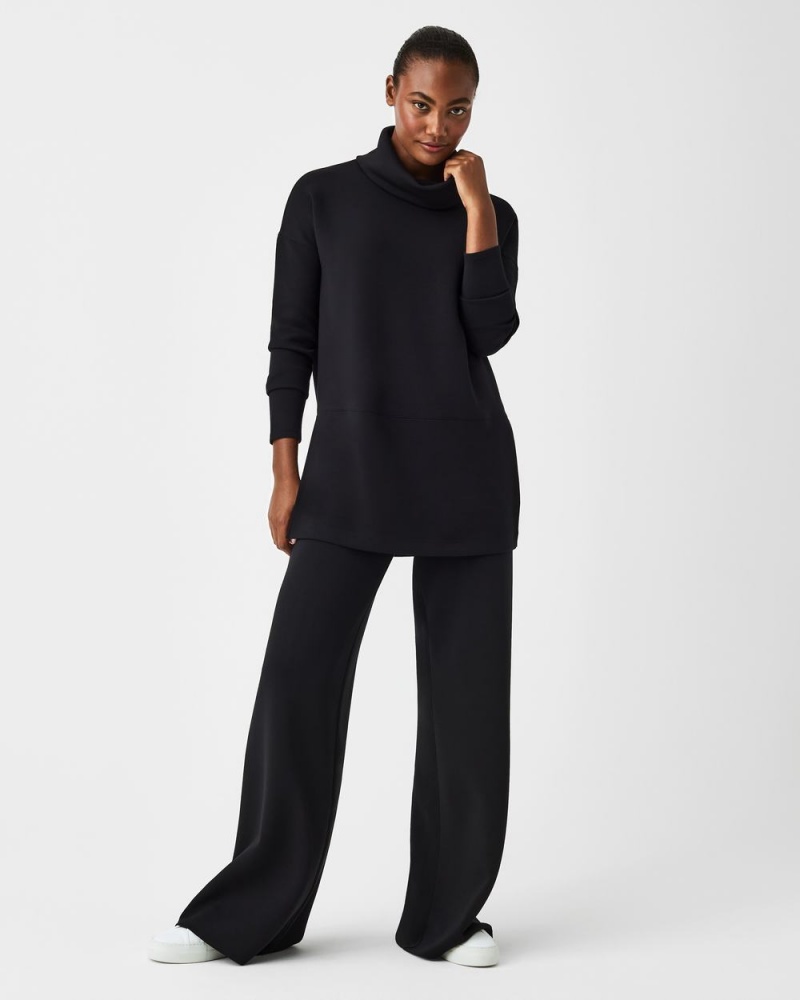 Spanx AirEssentials Turtleneck Tunic Black | FYCNEDR-40