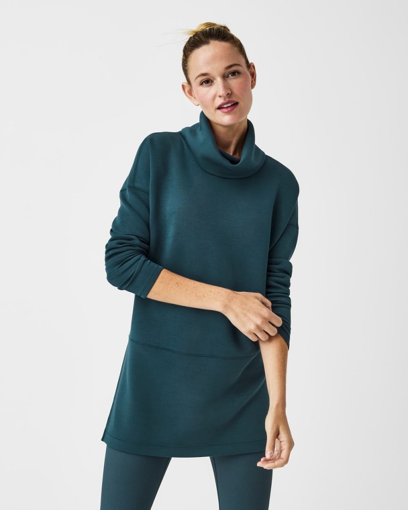 Spanx AirEssentials Turtleneck Tunic Dark Blue | CWTRPBI-21