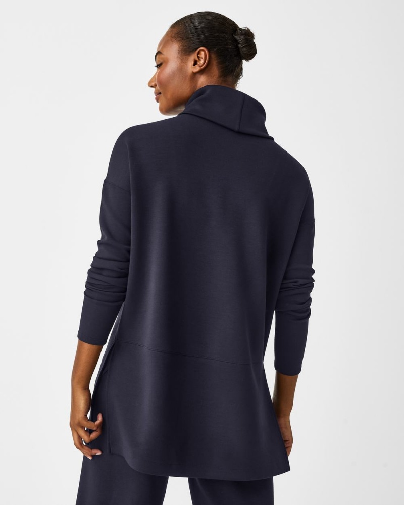 Spanx AirEssentials Turtleneck Tunic Navy | JVETPDQ-91