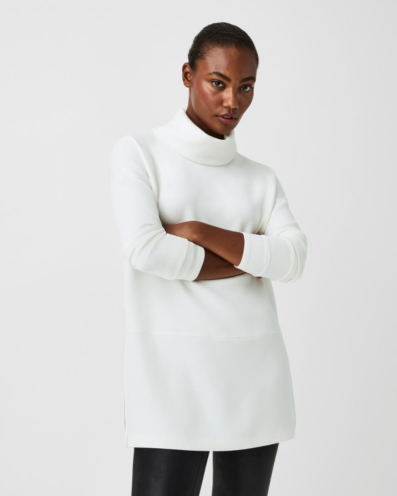 Spanx AirEssentials Turtleneck Tunic White | ZXJOYBD-03