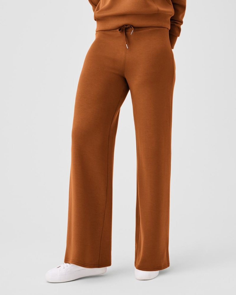 Spanx AirEssentials Wide Leg Pant Brown | AEKRQHN-91