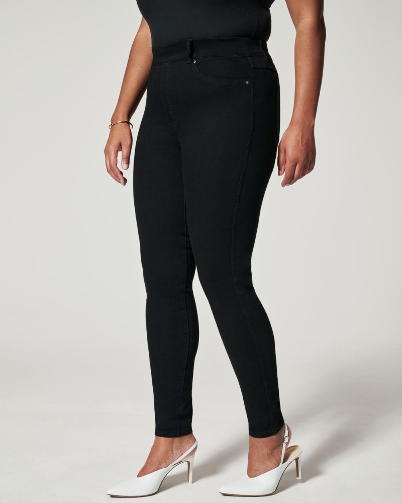 Spanx Ankle Skinny Jeans Black | QCMBAPZ-48