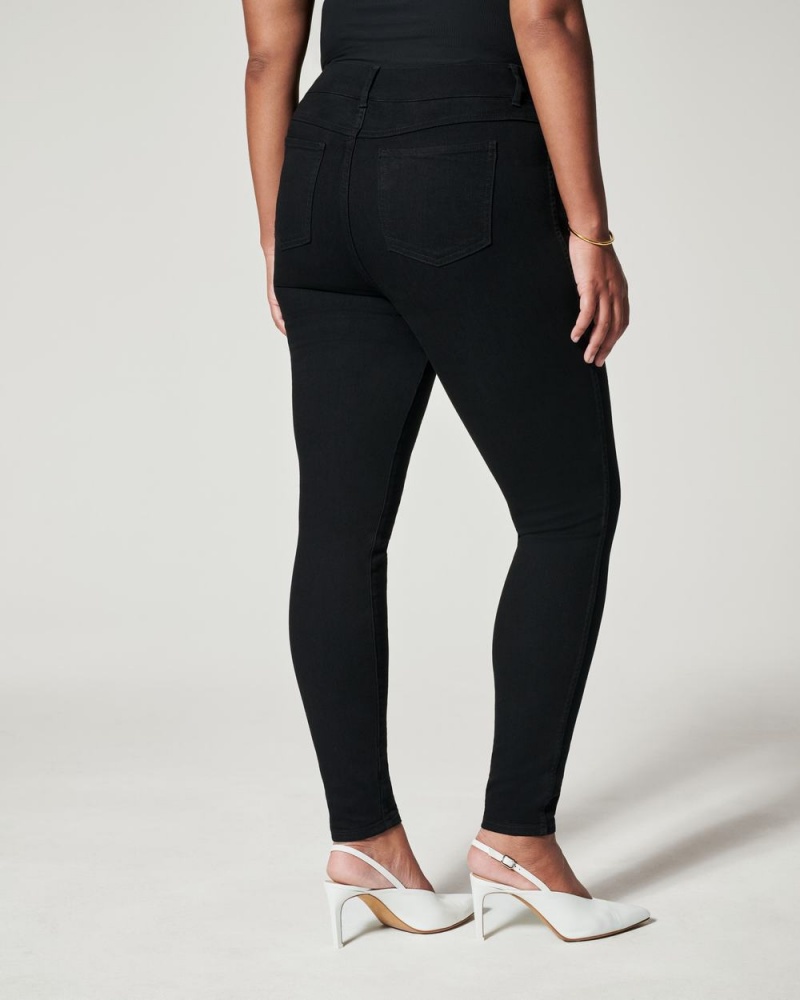 Spanx Ankle Skinny Jeans Black | QCMBAPZ-48