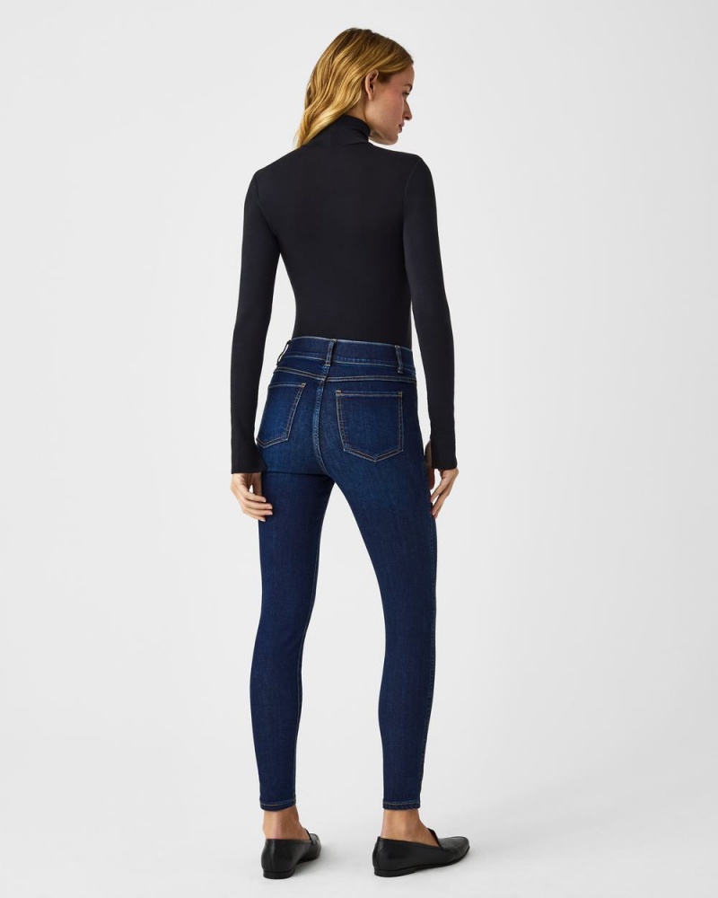 Spanx Ankle Skinny Jeans Midnight Shade | ZIHGTFC-35