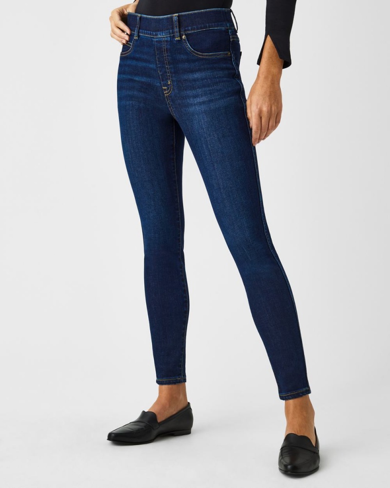 Spanx Ankle Skinny Jeans Midnight Shade | ZIHGTFC-35