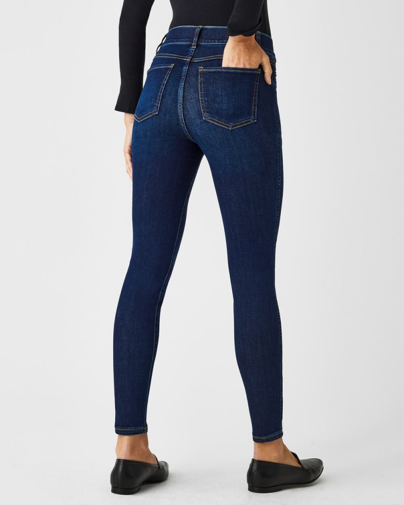 Spanx Ankle Skinny Jeans Midnight Shade | ZIHGTFC-35