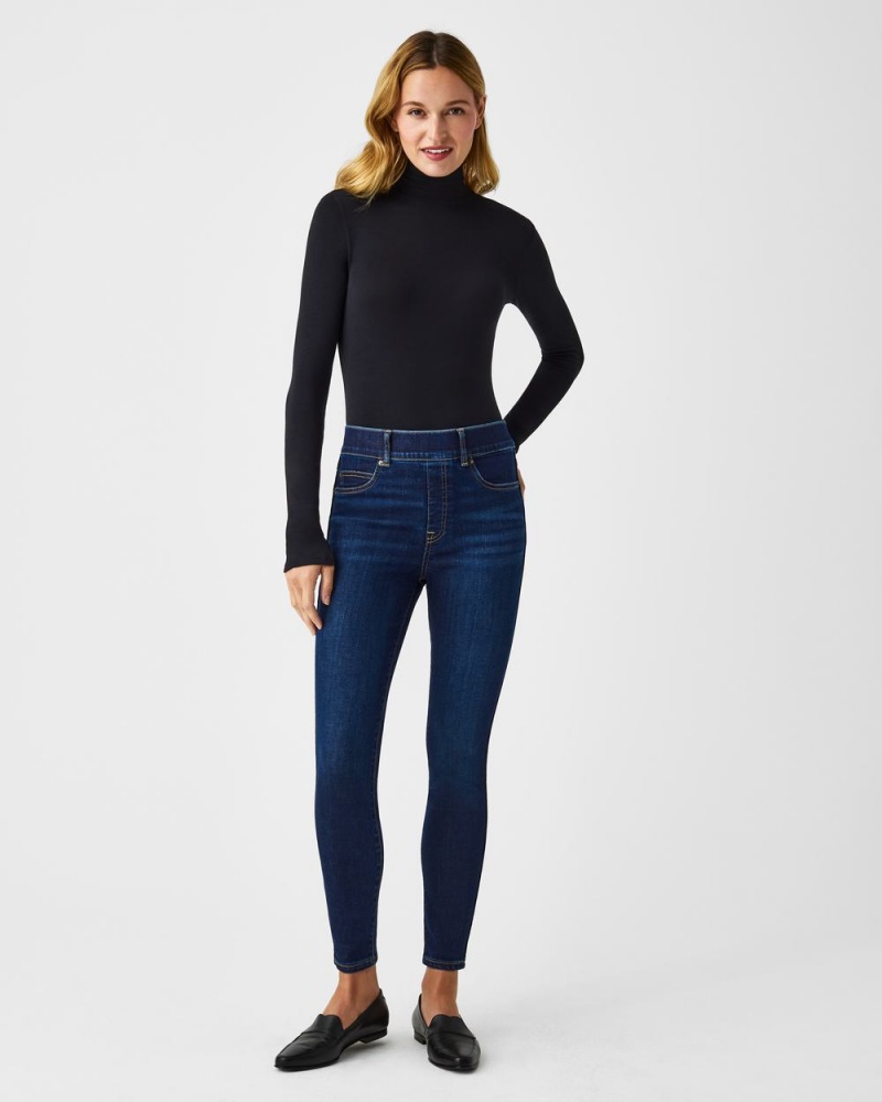 Spanx Ankle Skinny Jeans Midnight Shade | ZIHGTFC-35