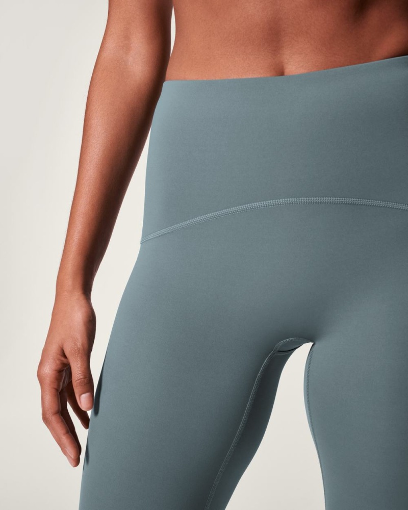 Spanx Booty Boost® Active 7/8 Leggings Blue Grey | QHMPVRO-12