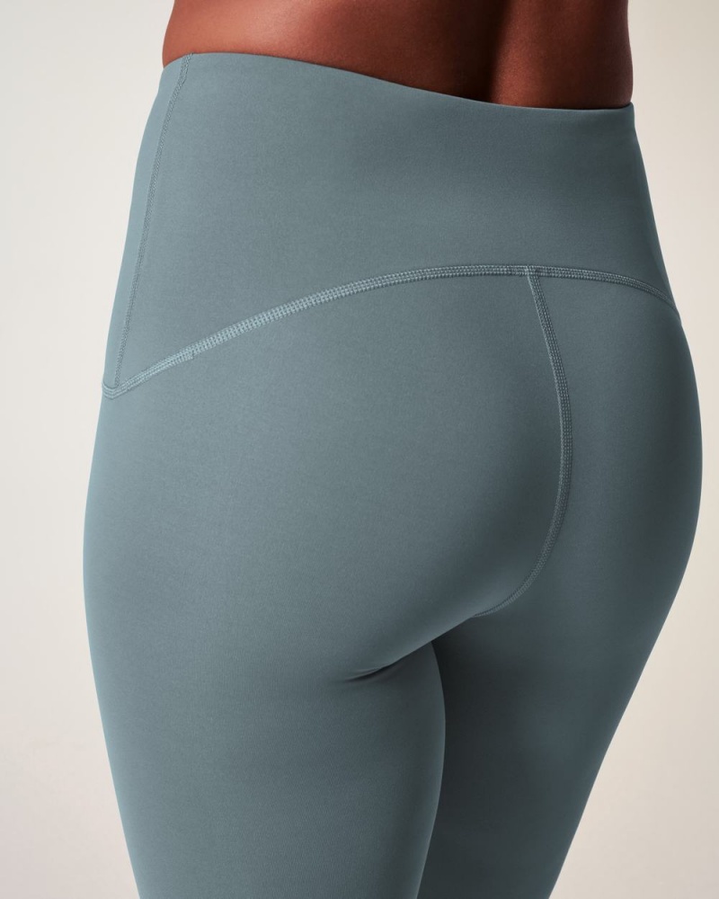 Spanx Booty Boost® Active 7/8 Leggings Blue Grey | QHMPVRO-12