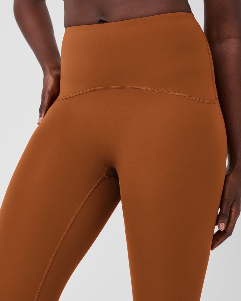 Spanx Booty Boost® Active 7/8 Leggings Brown | FLKQYZG-41