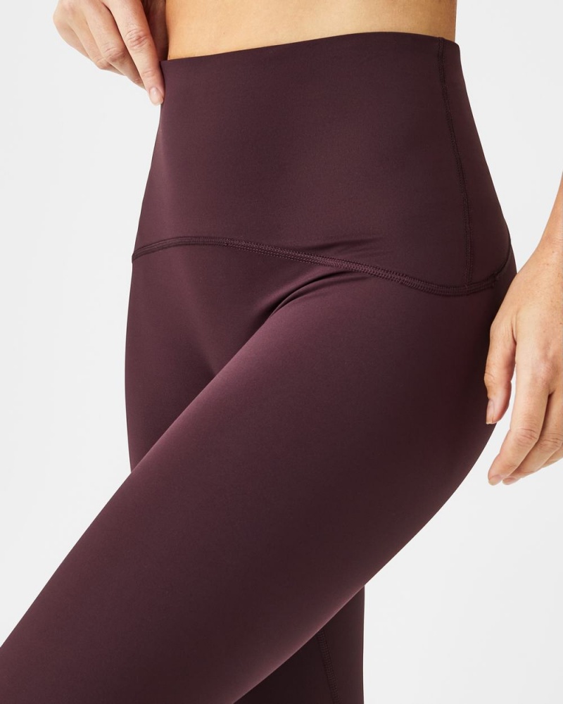 Spanx Booty Boost® Active 7/8 Leggings Burgundy | NATSBQU-06