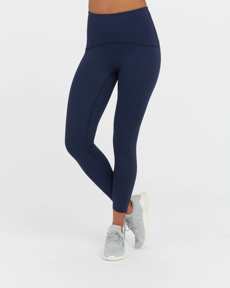 Spanx Booty Boost® Active 7/8 Leggings Navy | HOCXDTL-64