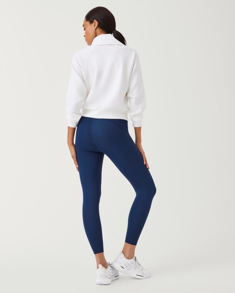 Spanx Booty Boost® Active 7/8 Leggings Navy | TVJMWZL-37