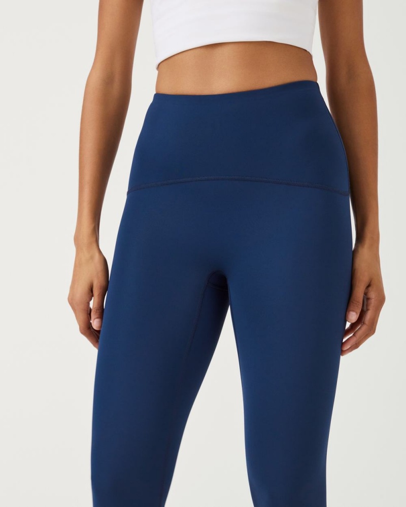 Spanx Booty Boost® Active 7/8 Leggings Navy | TVJMWZL-37