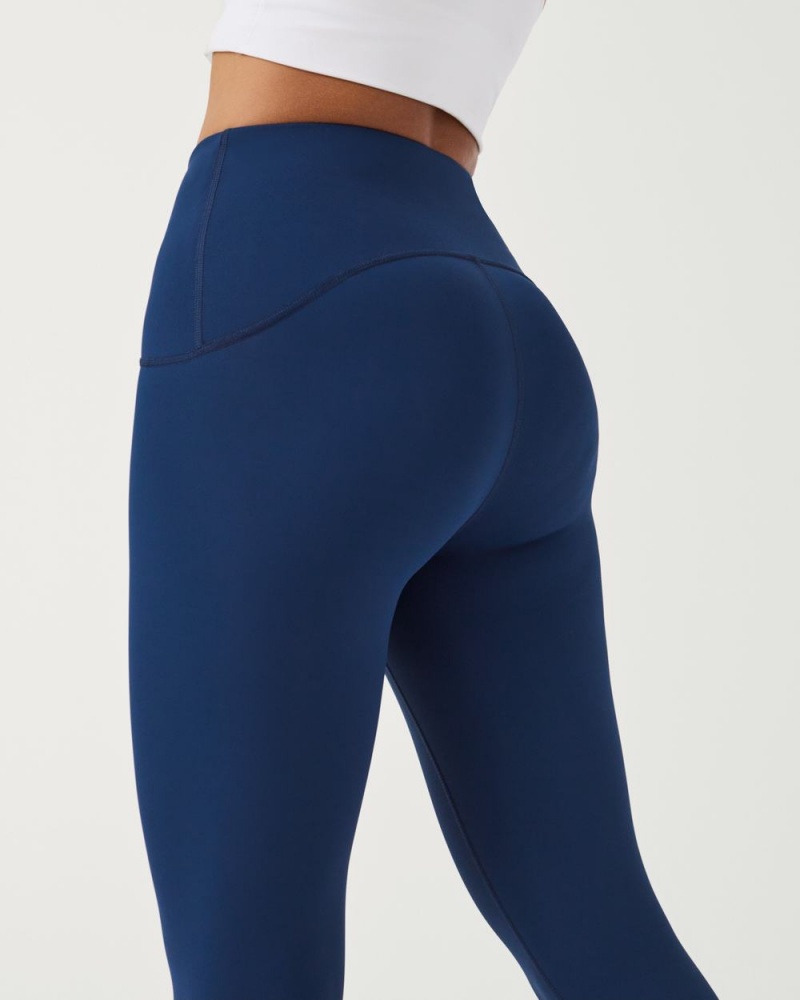 Spanx Booty Boost® Active 7/8 Leggings Navy | TVJMWZL-37