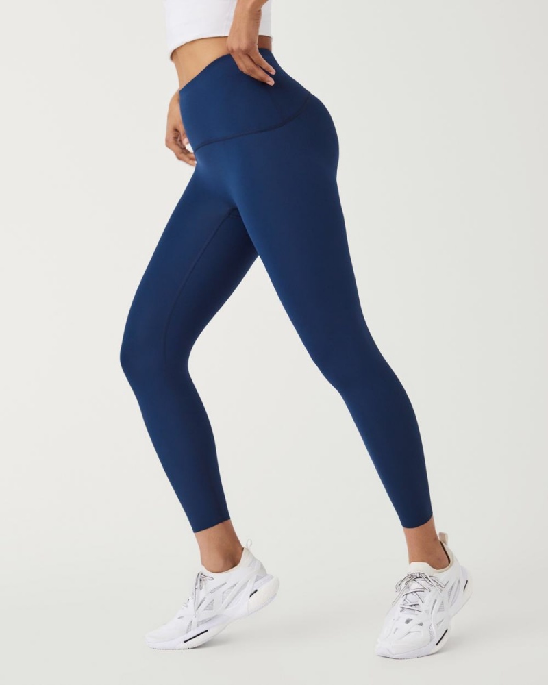 Spanx Booty Boost® Active 7/8 Leggings Navy | TVJMWZL-37