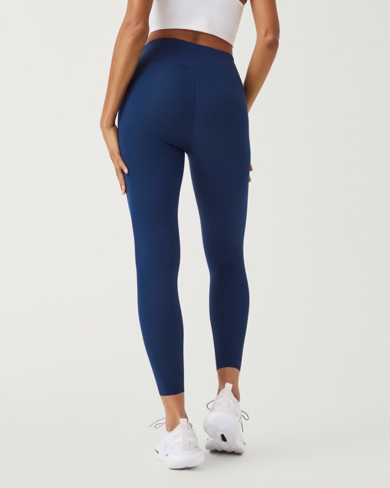 Spanx Booty Boost® Active 7/8 Leggings Navy | TVJMWZL-37