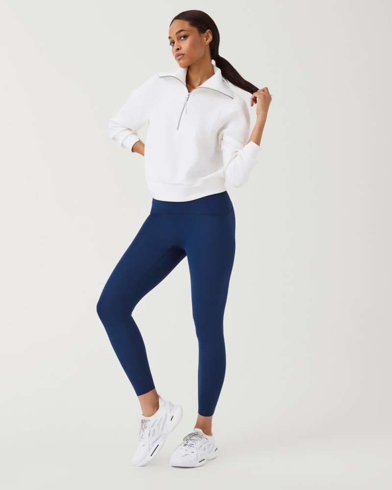 Spanx Booty Boost® Active 7/8 Leggings Navy | TVJMWZL-37