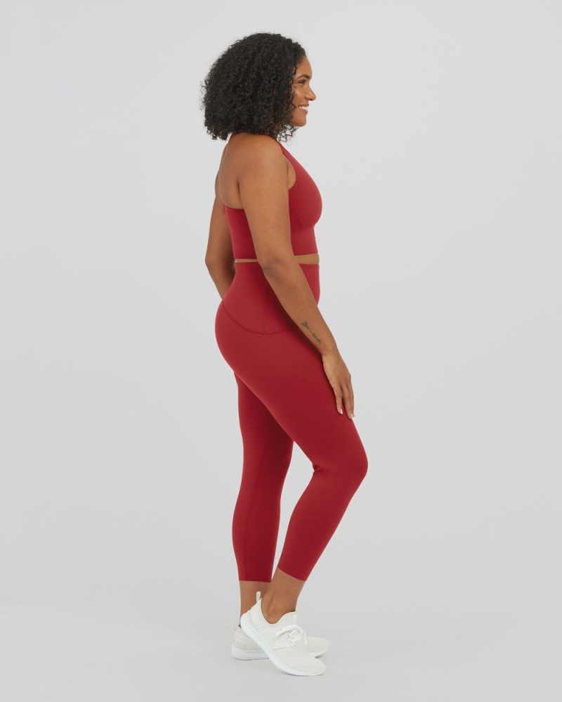 Spanx Booty Boost® Active 7/8 Leggings Red | JOQDMKR-97