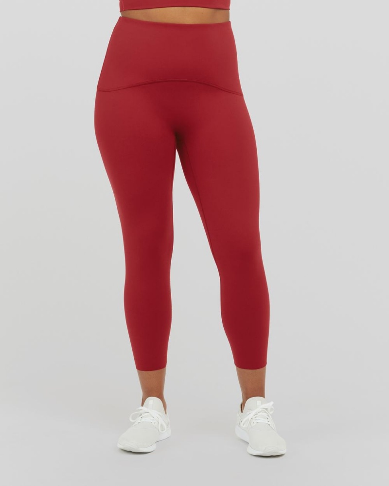 Spanx Booty Boost® Active 7/8 Leggings Red | JOQDMKR-97