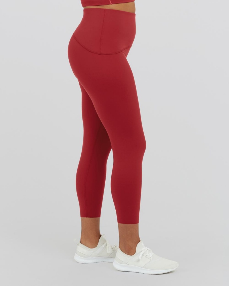 Spanx Booty Boost® Active 7/8 Leggings Red | JOQDMKR-97