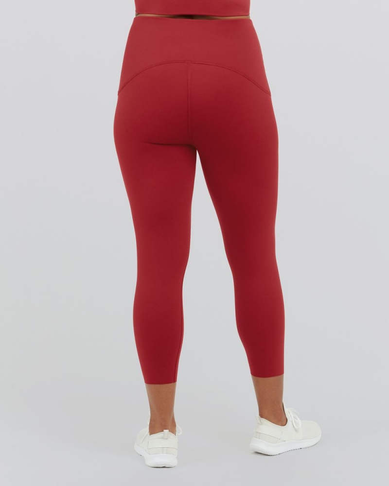 Spanx Booty Boost® Active 7/8 Leggings Red | JOQDMKR-97