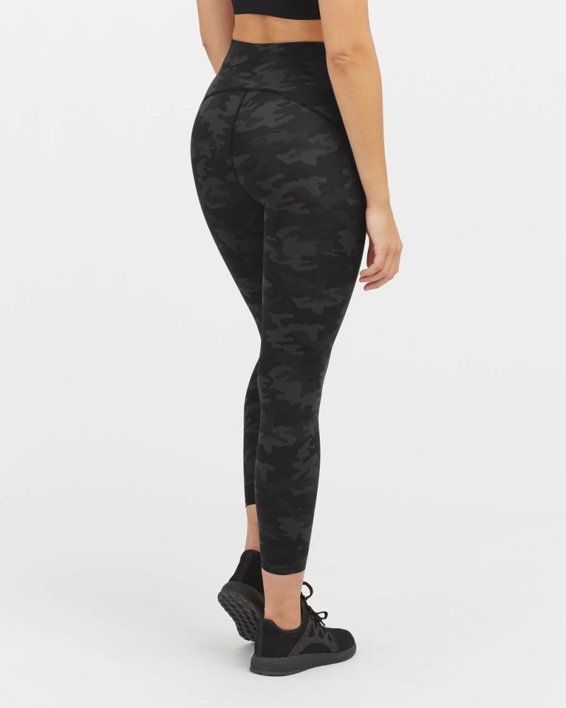 Spanx Booty Boost® Active Camo 7/8 Leggings Black Camo | GSEOPKI-64