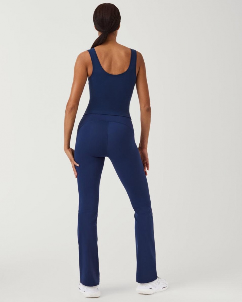 Spanx Booty Boost® Flare Yoga Pant Navy | CGWHBLJ-95