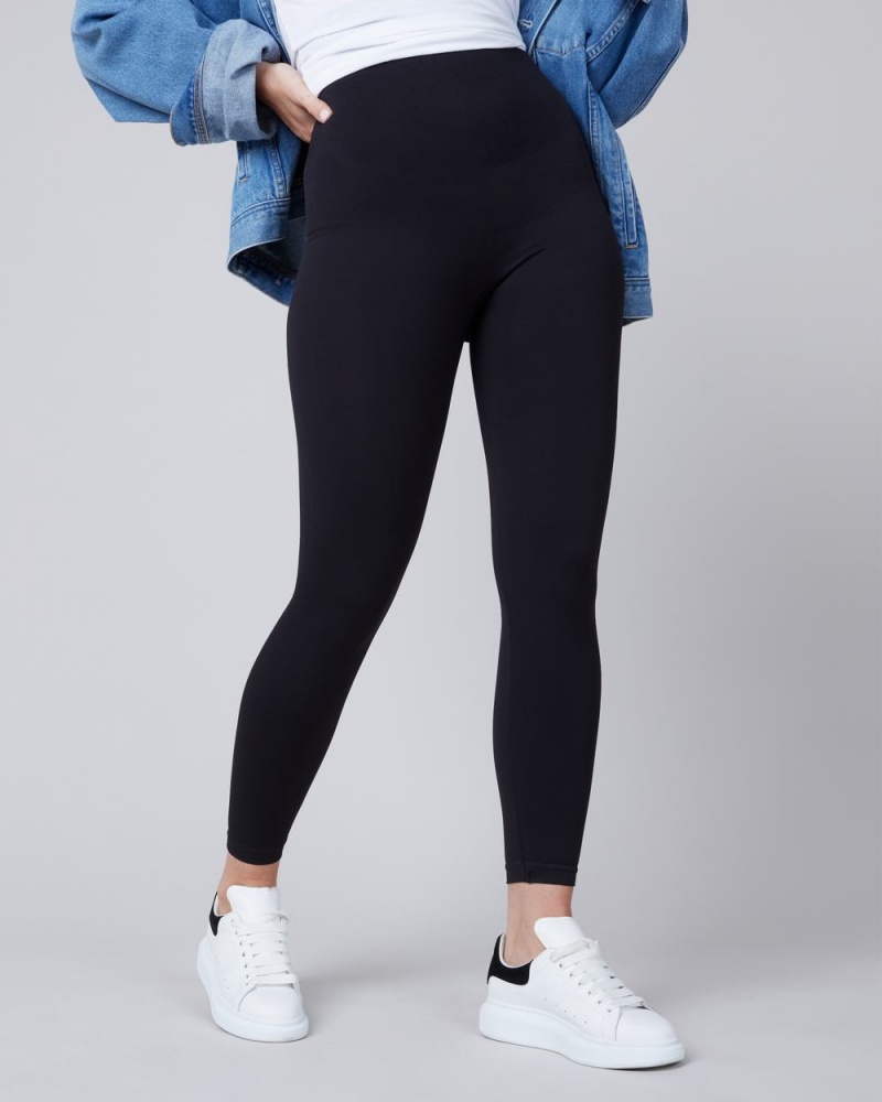 Spanx EcoCare High-Waisted Seamless Leggings Black | ICEJNDQ-04