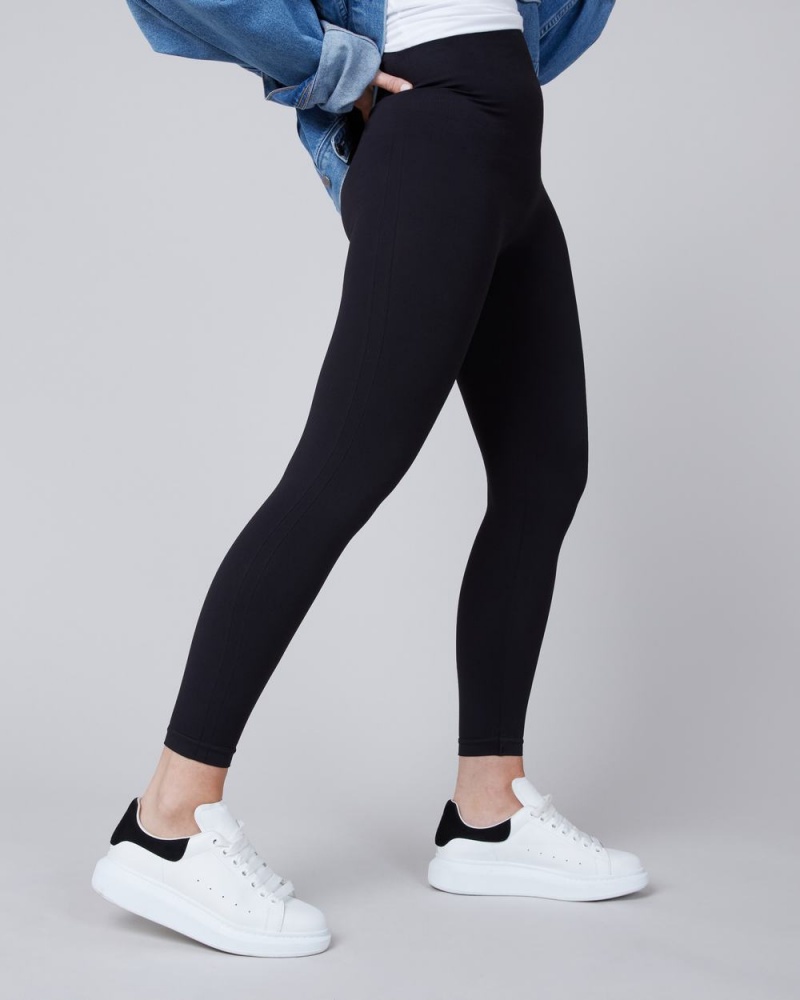 Spanx EcoCare High-Waisted Seamless Leggings Black | ICEJNDQ-04