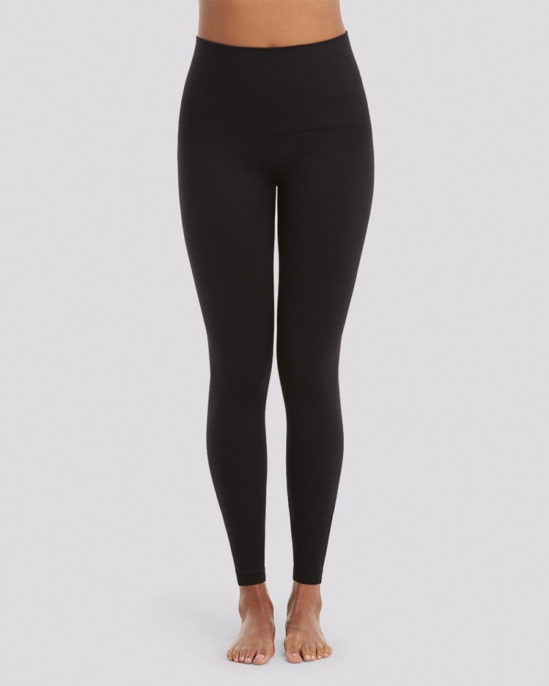 Spanx EcoCare Seamless Leggings Black | BHSPVML-25