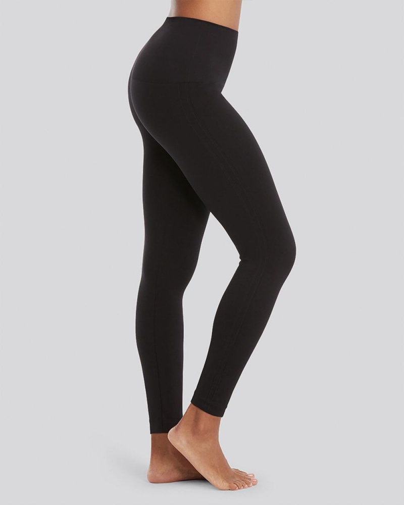 Spanx EcoCare Seamless Leggings Black | BHSPVML-25