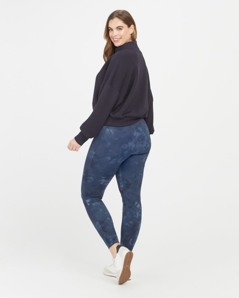 Spanx EcoCare Seamless Leggings Deep Blue | ZFESOJB-30