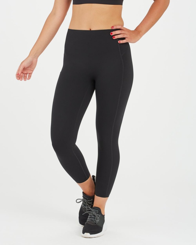 Spanx Every.Wear Icon 7/8 Leggings w/ Pocket Black | KAXIHVW-95