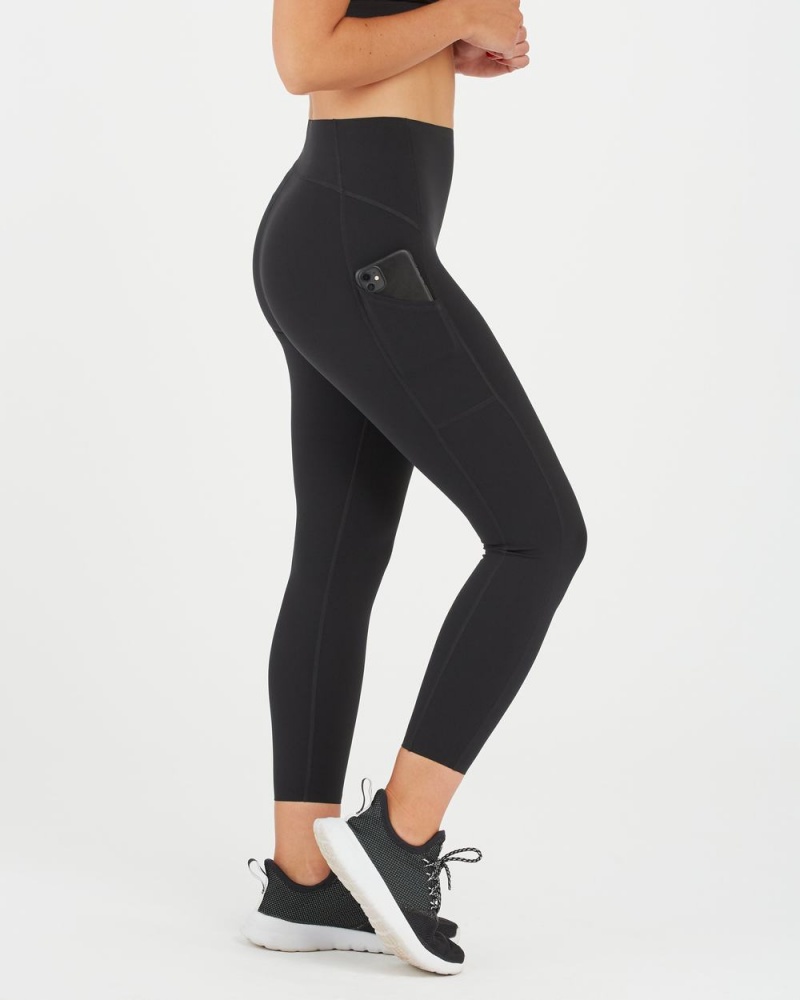 Spanx Every.Wear Icon 7/8 Leggings w/ Pocket Black | KAXIHVW-95