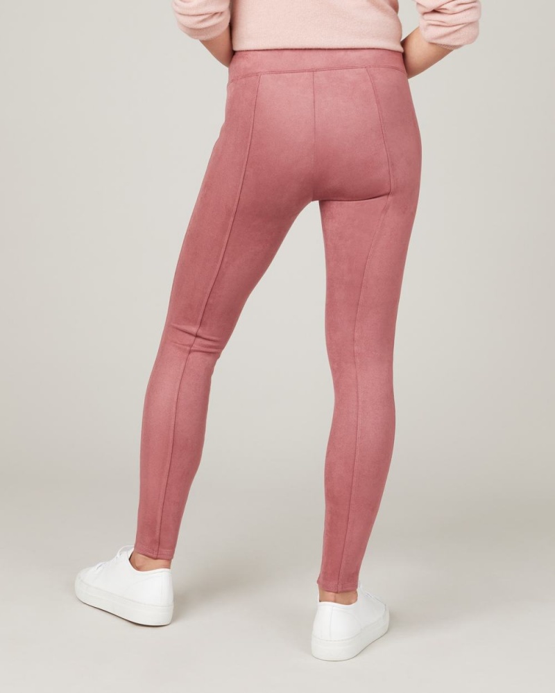 Spanx Faux Suede Leggings Rose | OPGZKSN-51