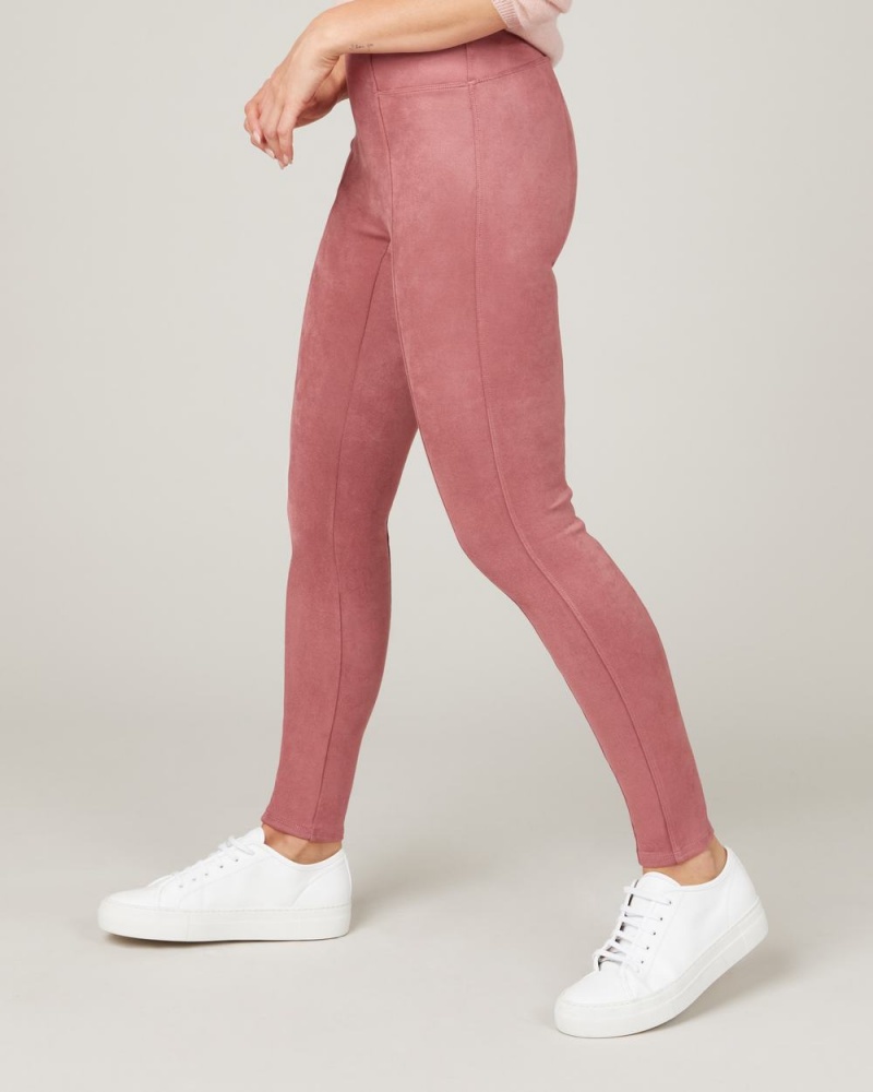 Spanx Faux Suede Leggings Rose | OPGZKSN-51